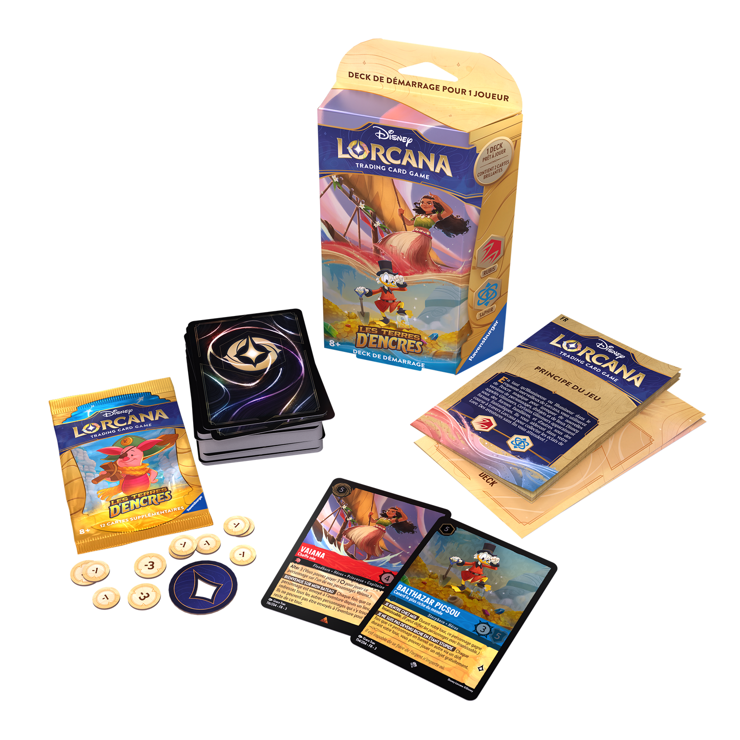 Disney Lorcana  –  Deck De Démarrage Vaiana Et Picsou - Chapitre 3 - Francais