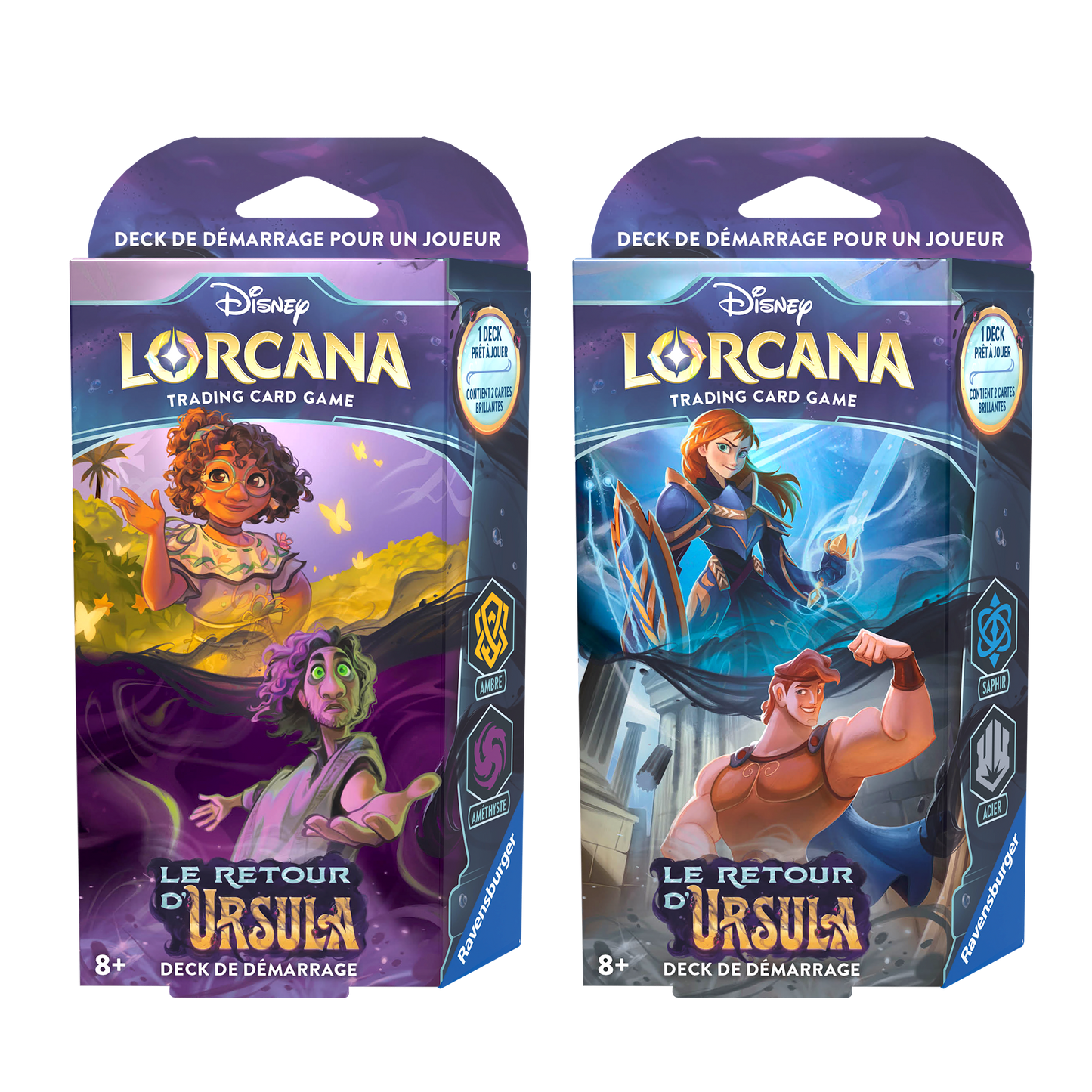 Lot des 2 decks Disney Lorcana TCG Chapitre 4 - Francais