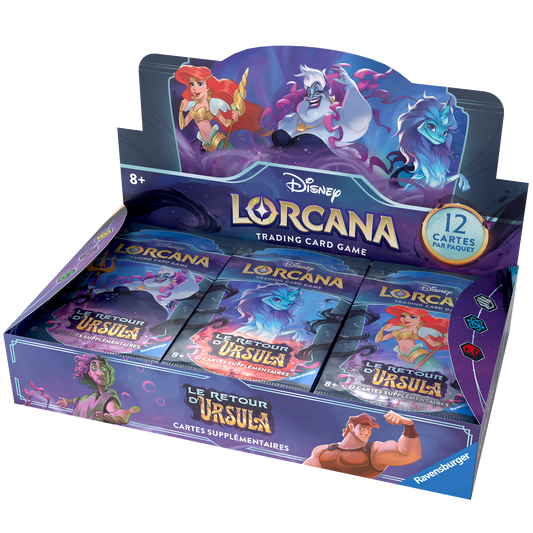 Disney Lorcana TCG : Boite de 24 boosters Chapitre 4 : Le retour d'Ursula - Francais