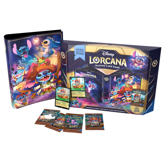 Disney Lorcana : coffret cadeau Stitch - Chapitre 6 La Mer Azurite