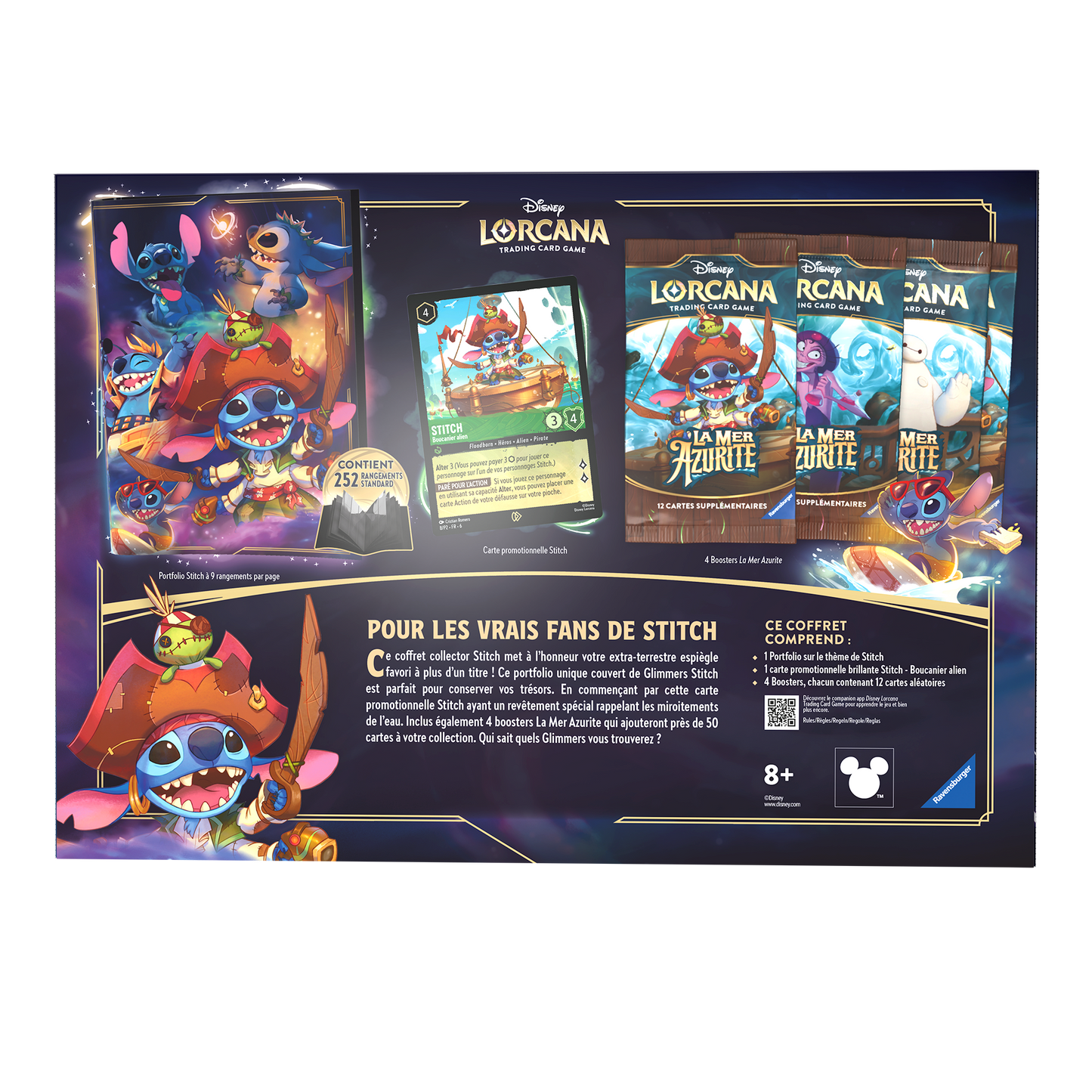 Disney Lorcana : coffret cadeau Stitch - Chapitre 6 La Mer Azurite