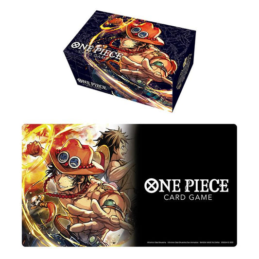 One Piece Card Game Playmate et Storage Box - Portgas D Ace