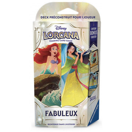 Deck de Démarrage Disney Lorcana TCG - Chapitre 9 - Fabuleux - Ariel / Mulan - FR