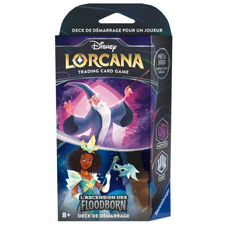Disney Lorcana : Deck de Démarrage Merlin / Tiana Chapitre 2 - L' Ascension des Floodborn