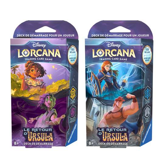 Lot des 2 decks Disney Lorcana TCG Chapitre 4 - Francais