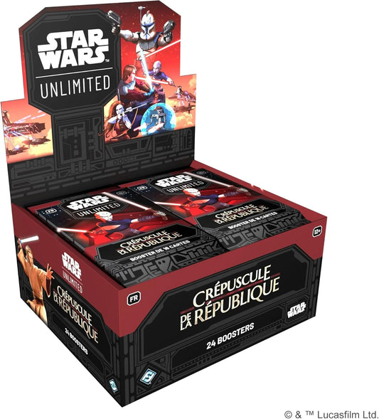 Star Wars Unlimited – Crépuscule de la République – Boite de 24 boosters – Display – FR