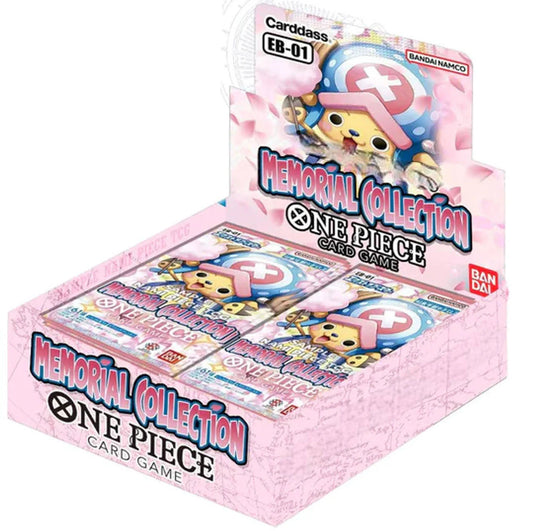 One Piece Card Game – Box of 24 Boosters – MEMORIAL COLLECTION – EB01 – EN