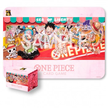 One Piece TCG Card Game - Playmat and Card Case Set -25th Edition - preorder